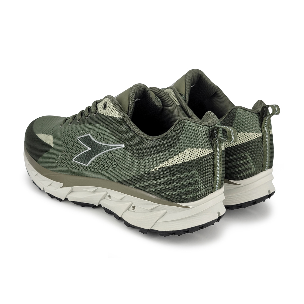 DIADORA迪亞多那 休閒越野男鞋 男運動鞋 登山鞋 寬楦 高腳背 輕量 透氣 針織 吸震 散熱 耐磨 防滑 軍綠, , large