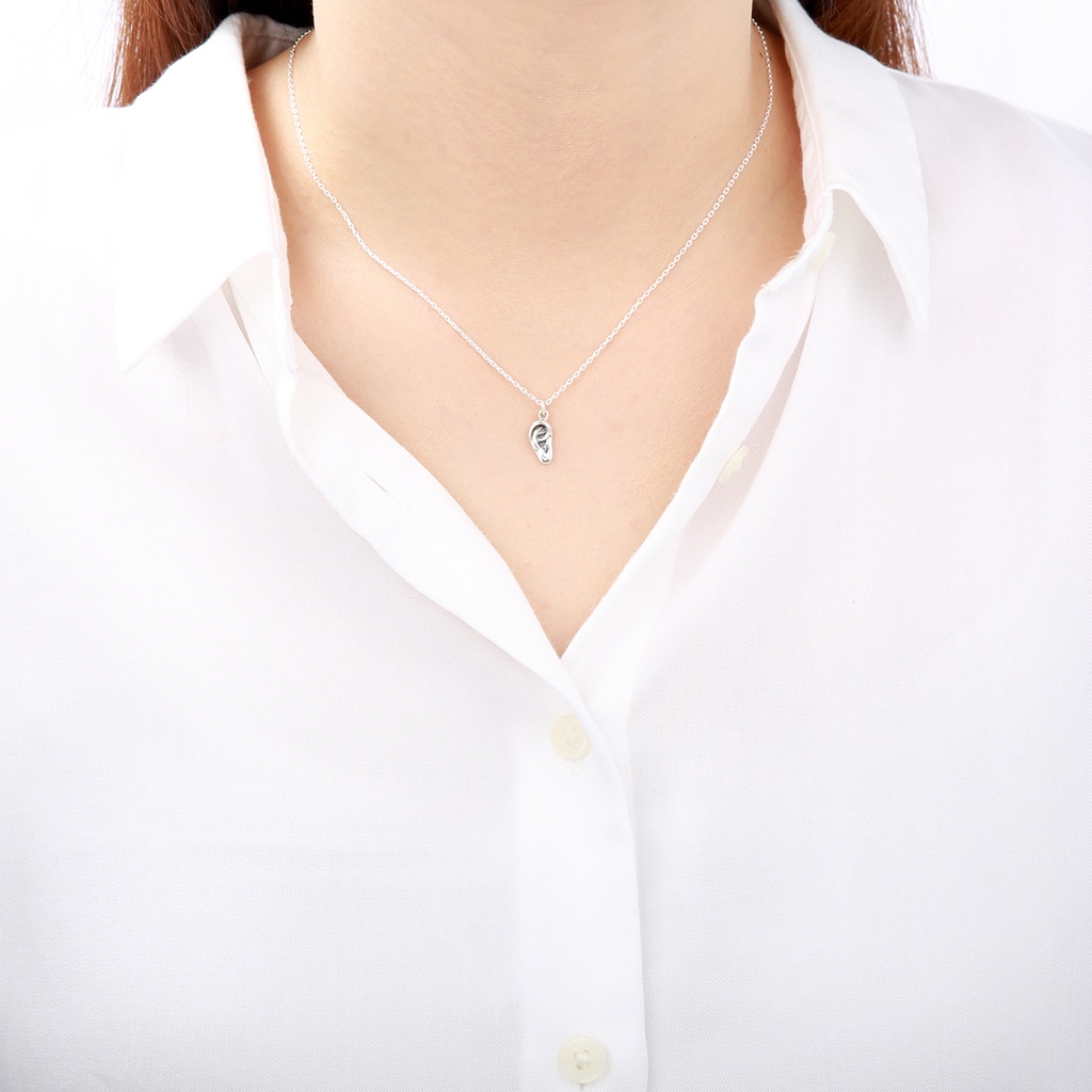 【Angel & Me】傾聽 耳朵 Ear s925 純銀 項鍊 生日 七夕 情人節 聖誕節 禮物, , large