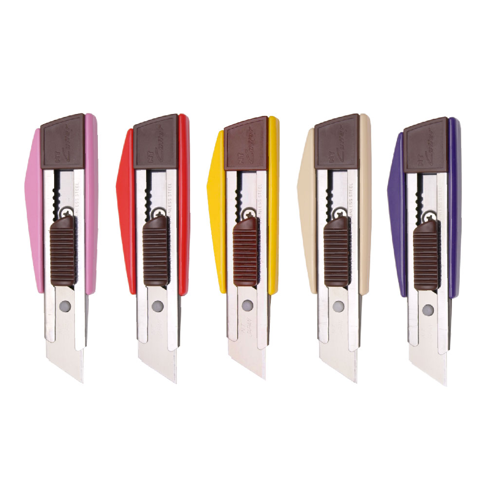 NT 易攜式 無折痕 重型 自動鎖定 美工刀 顏色隨機 / 支 ZL-1P, , large