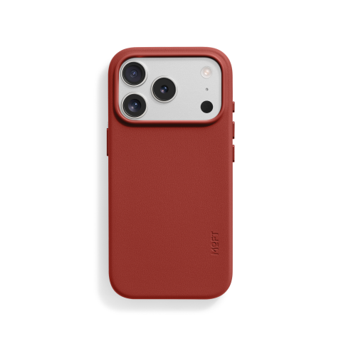 【MOFT】iPhone17 Pro Max 皮革磁力保護殼MOVAS™ - 磚瓦紅, , large
