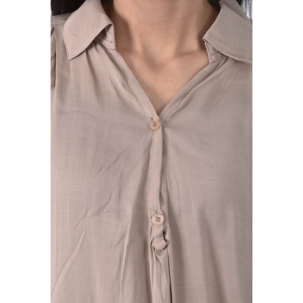 (XL) natural beauty basic質感素面杏色長袖上衣二手衣, , large