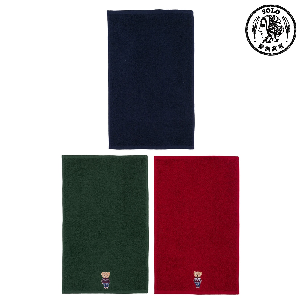【SOLO歐洲家居】LCW Home 土耳其製 30x50cm 冬日童趣熊熊毛巾三件組 100%純棉 超吸水, , large