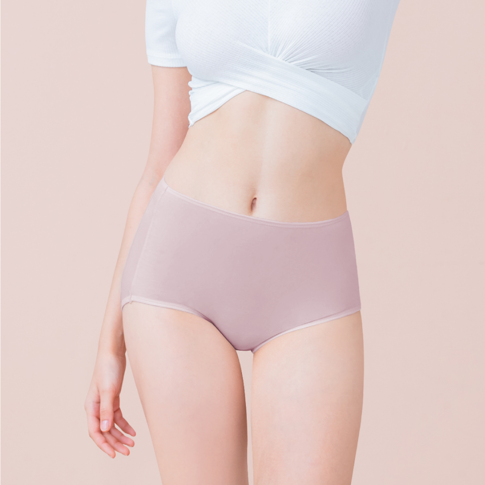 【Clany可蘭霓】美膚保養絲蛋白高腰L-Q(2XL)內褲(迷迭紫 2189-91), , large