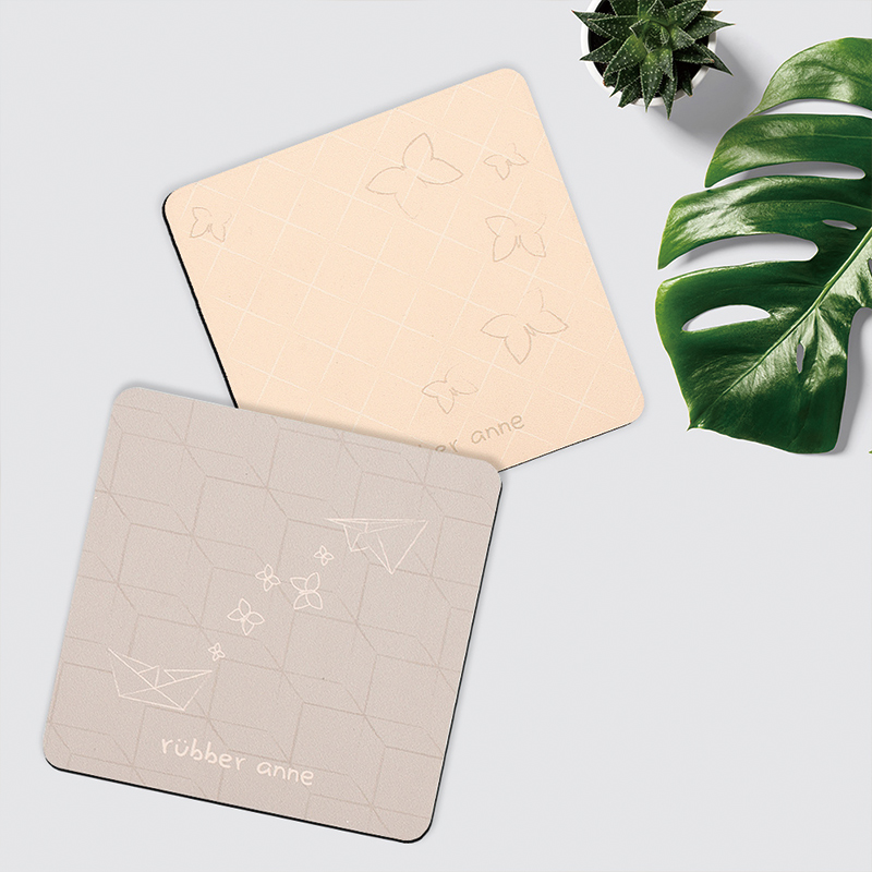 【Monster】 Soft Diatomaceous Earth Absorbent Coaster – Floral Tile Series (10x10cm) – Spring Butterflies with Fragrance, , large