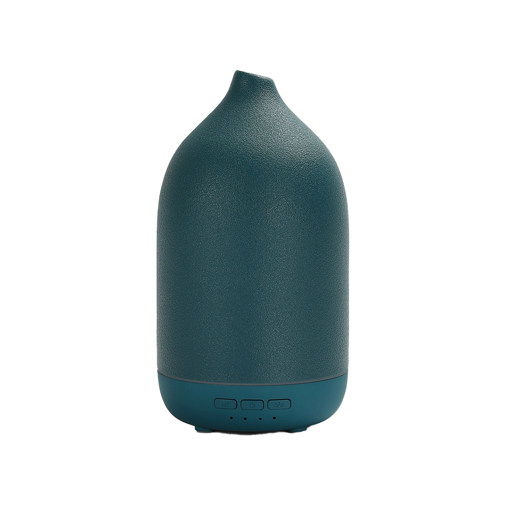 【Besthot】天然陶瓷精油香薰機－贈精油一瓶, 深藍綠, large