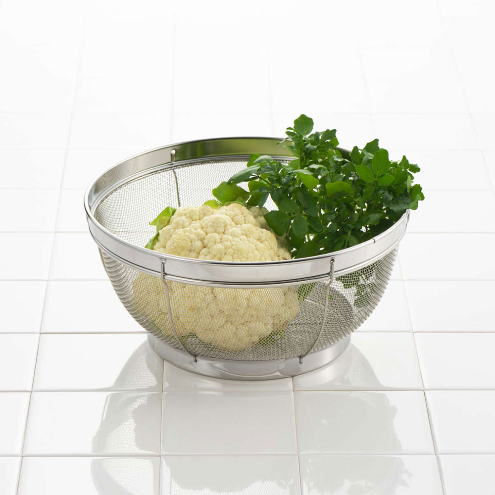 【YOSHIKAWA吉川】日本18-8不鏽鋼MIZ.KEAD料理濾水藍組1組3入(15/19/25cm) SJ3467 日本製, , large