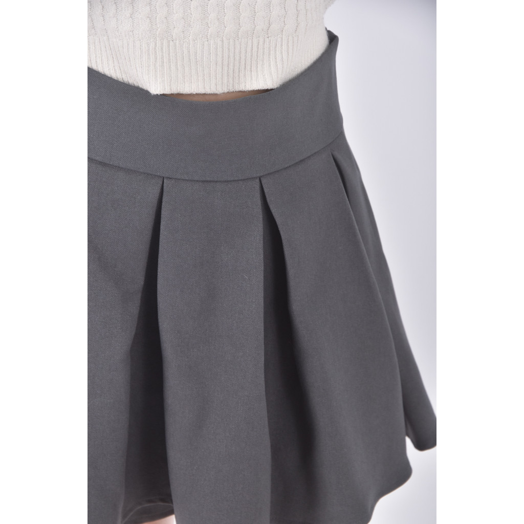 (M) ingni質感百褶灰色短裙二手衣, , large