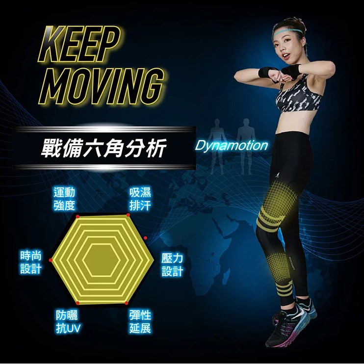 【加大尺碼】AS-9482 女壓縮褲AREX SPORT女款 後口袋提臀壓力褲登山褲 壓縮褲, , large