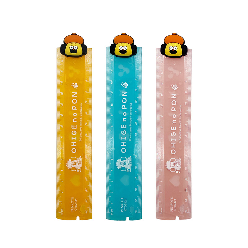 【PENROTE 筆樂】胡子碰碰30公分折疊尺 3款