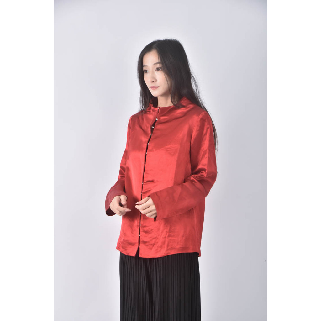(L) liviana conti中國風紅色外套二手衣, , large