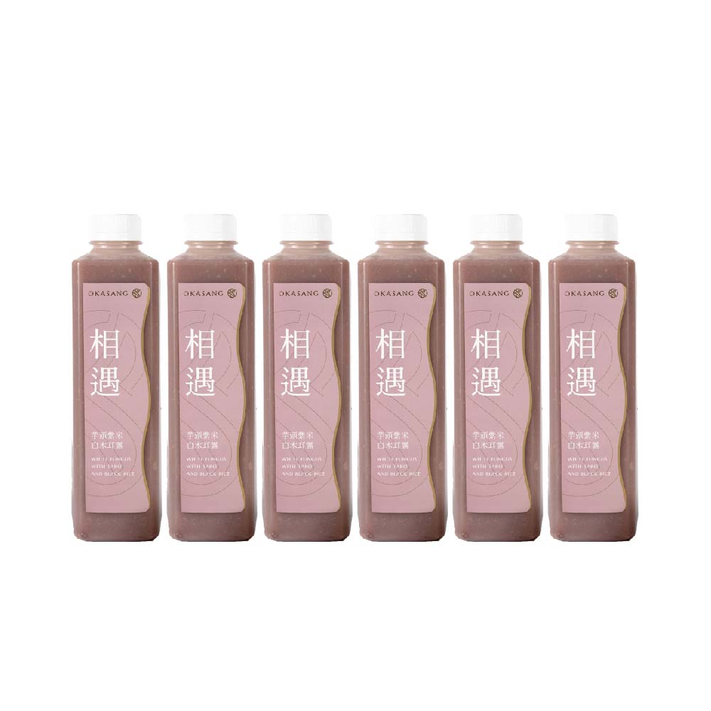 OKASANG  Favorite taro fungus drink set｜1000ml*6(White fungus with taro and black rice*6), , large