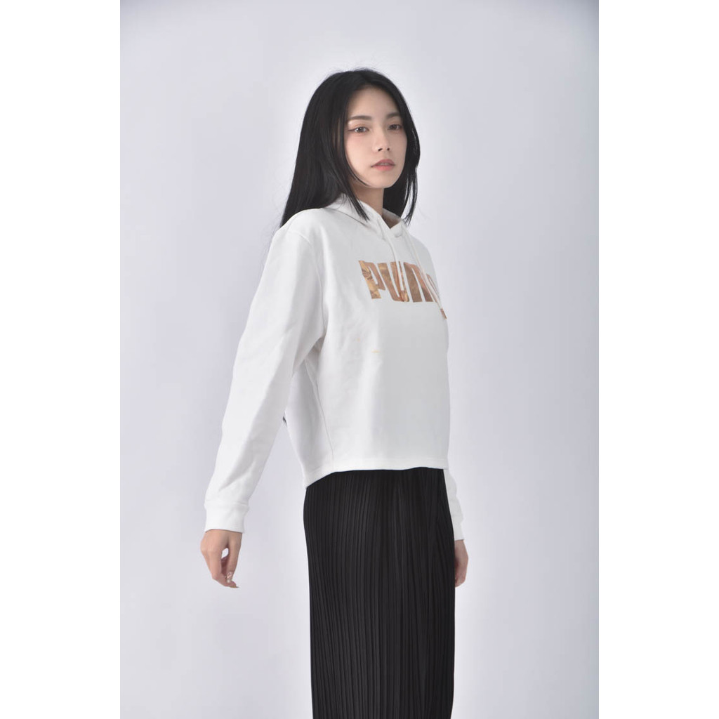 (XL) puma內刷毛白色長袖上衣二手衣, , large
