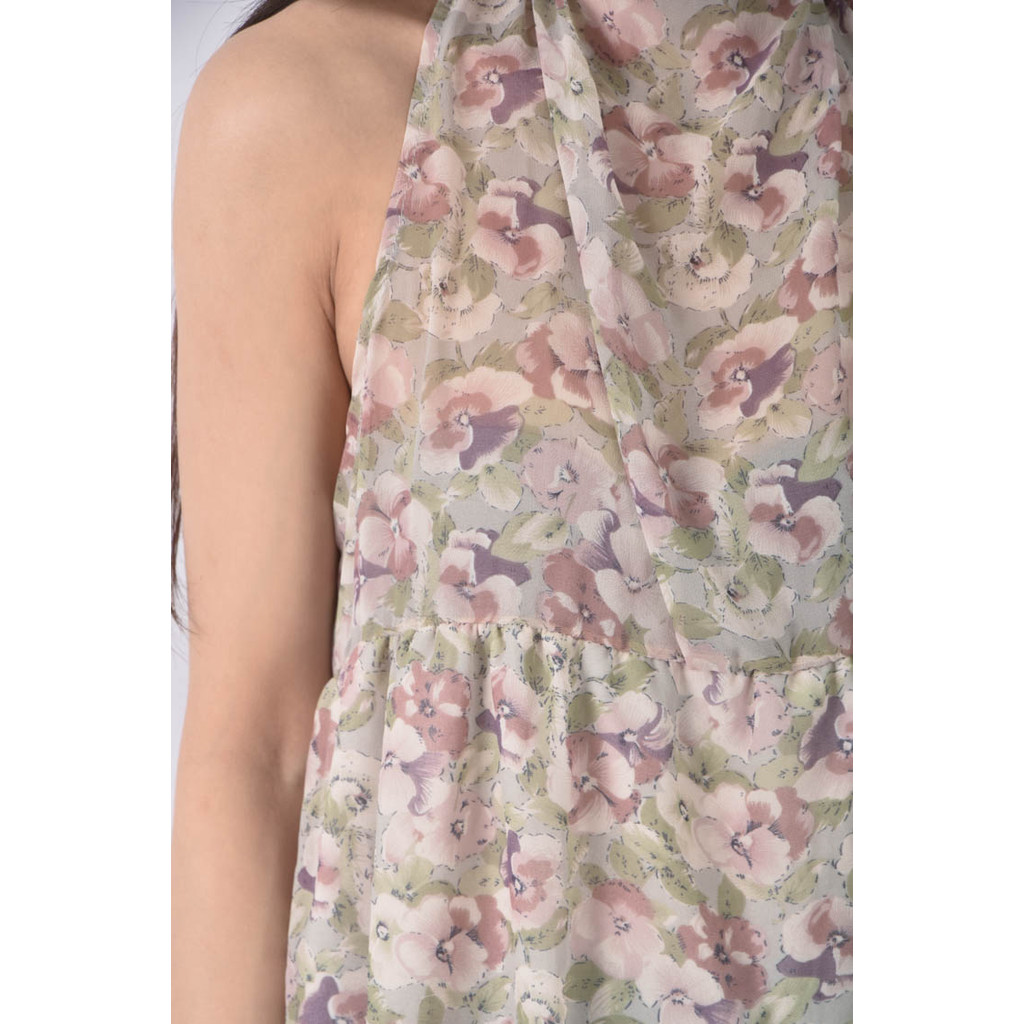 (S) mamo撞色灰色洋裝二手衣, , large