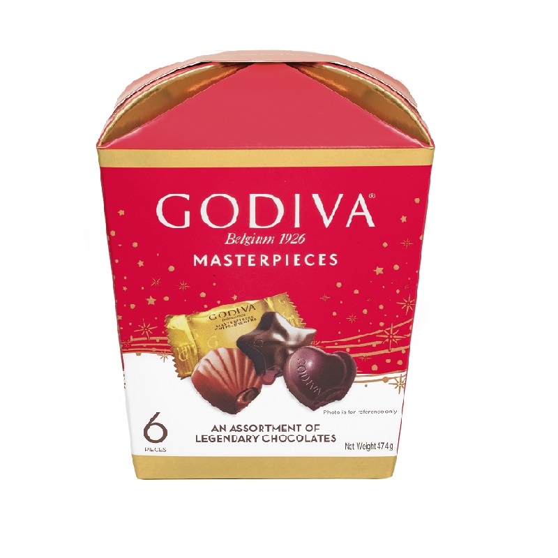 GODIVA  Chocolate Gift Box  6 pieces, , large