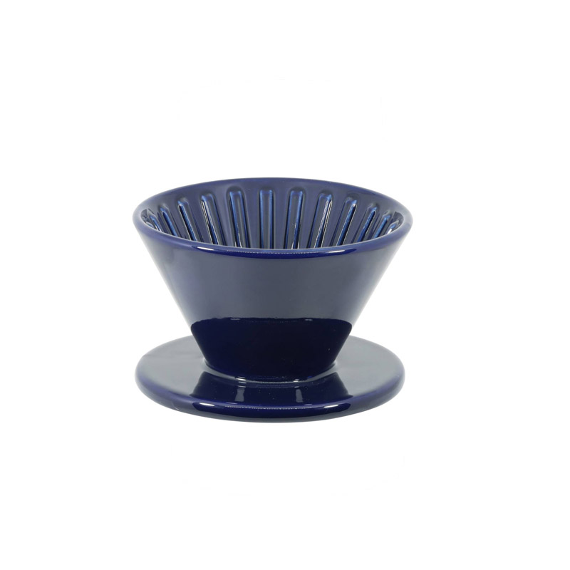 PEARL HORSE Cone Ceramic Coffee Dripper – 1–2 Cups,Cobalt Blu  – JA-06-01-C-B, , large