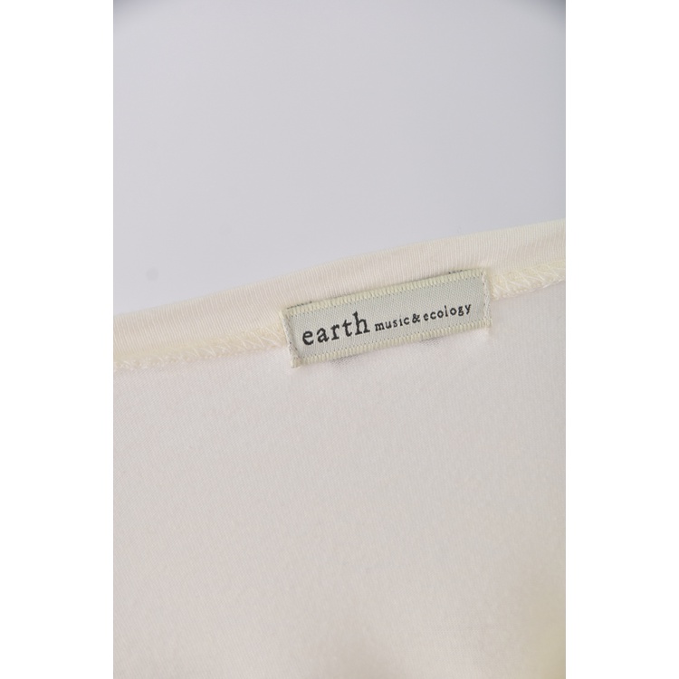 (S) earth music ecology質感圓領白色長袖上衣二手衣, , large