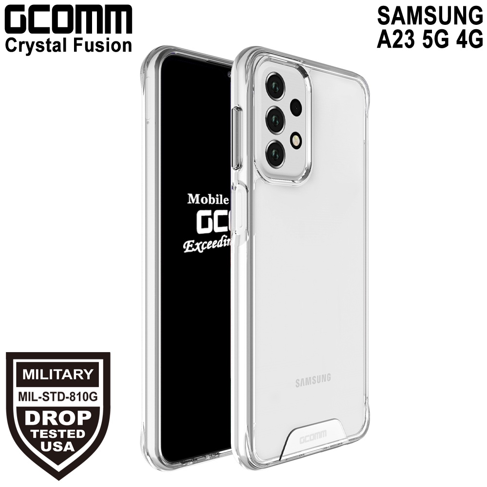 GCOMM 三星 A23 晶透軍規防摔殼 Crystal Fusion, , large