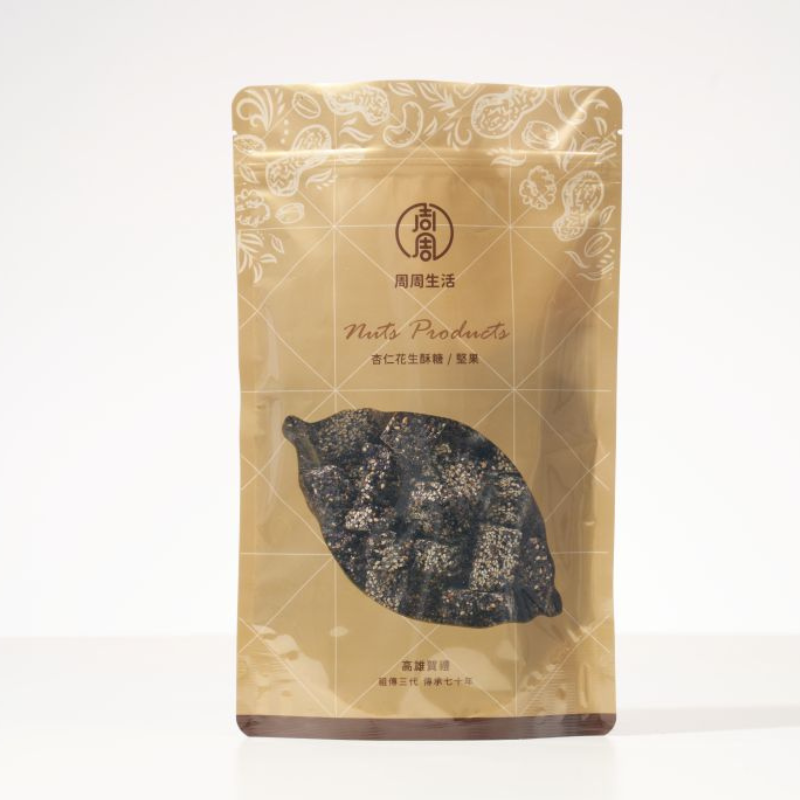 【周周生活】黑芝麻酥 200g 香濃芝麻香 減糖不黏牙 手工製作 健康點心, , large