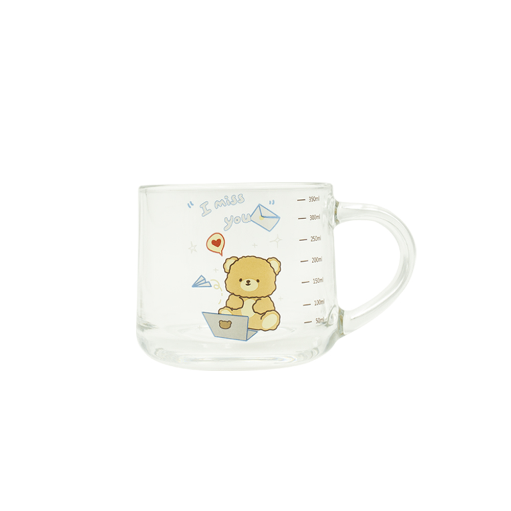 Cute glass mug 350ml