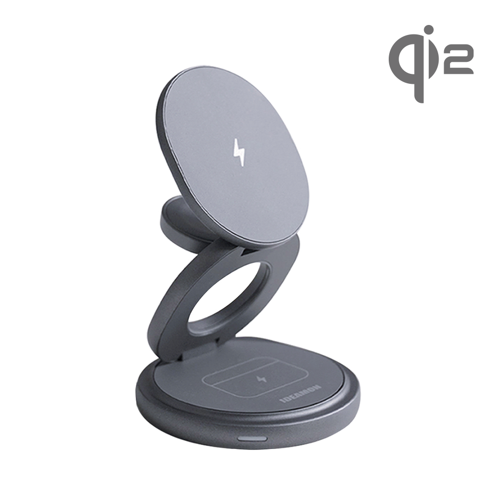 【怪獸選物】IDEAMON 3 in 1 磁吸旋轉折折充Qi2 快充 可折疊旋轉 充電座, , large