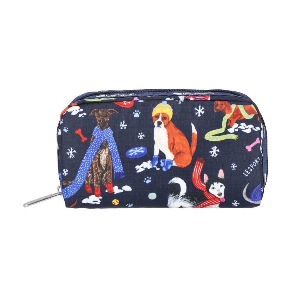 |快速出貨|Lesportsac Rectangular Cosmetic 長形立體化妝包/ 雪國汪星人, , large