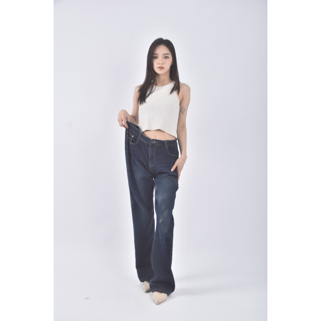 (XL) city jeans丹寧牛仔棉質藍色長褲二手衣, , large