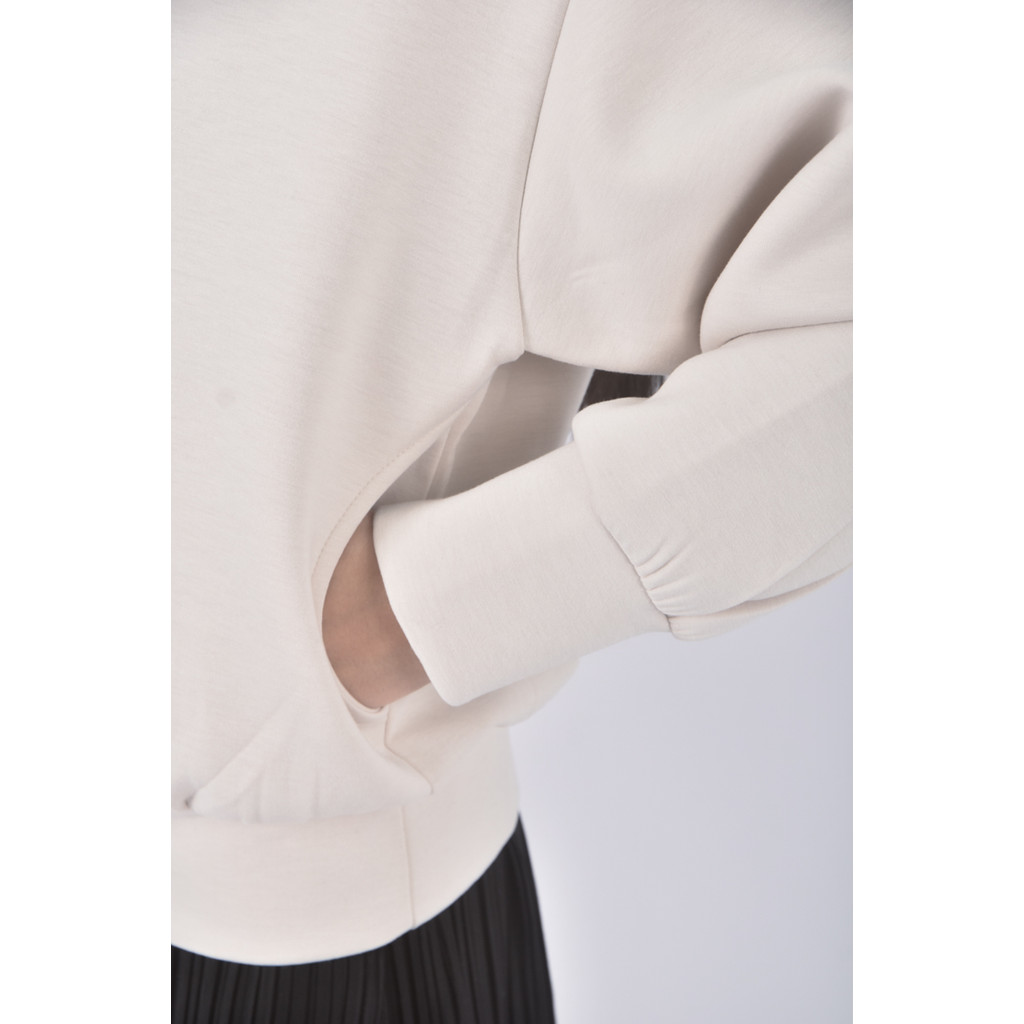 (XL) teeoff質感連帽杏色長袖上衣二手衣, , large