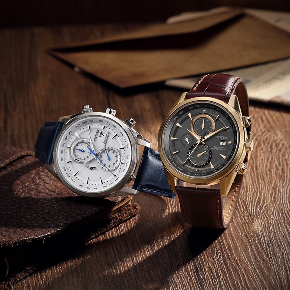 CITIZEN 星辰 空中之鷹 商務光動能電波手錶 AT8263-10H, , large