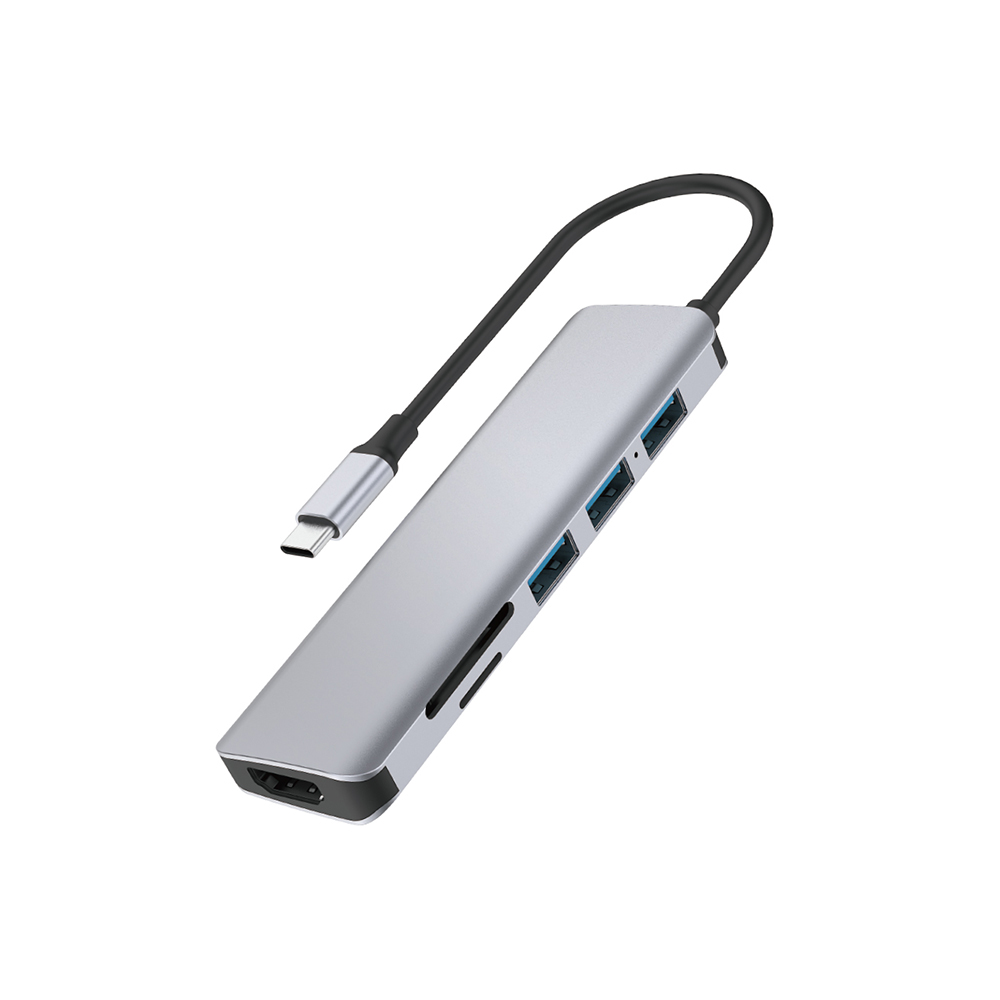 【WiWU】Alpha系列 USB-C HUB 七合一多功能集線器A731HC, , large