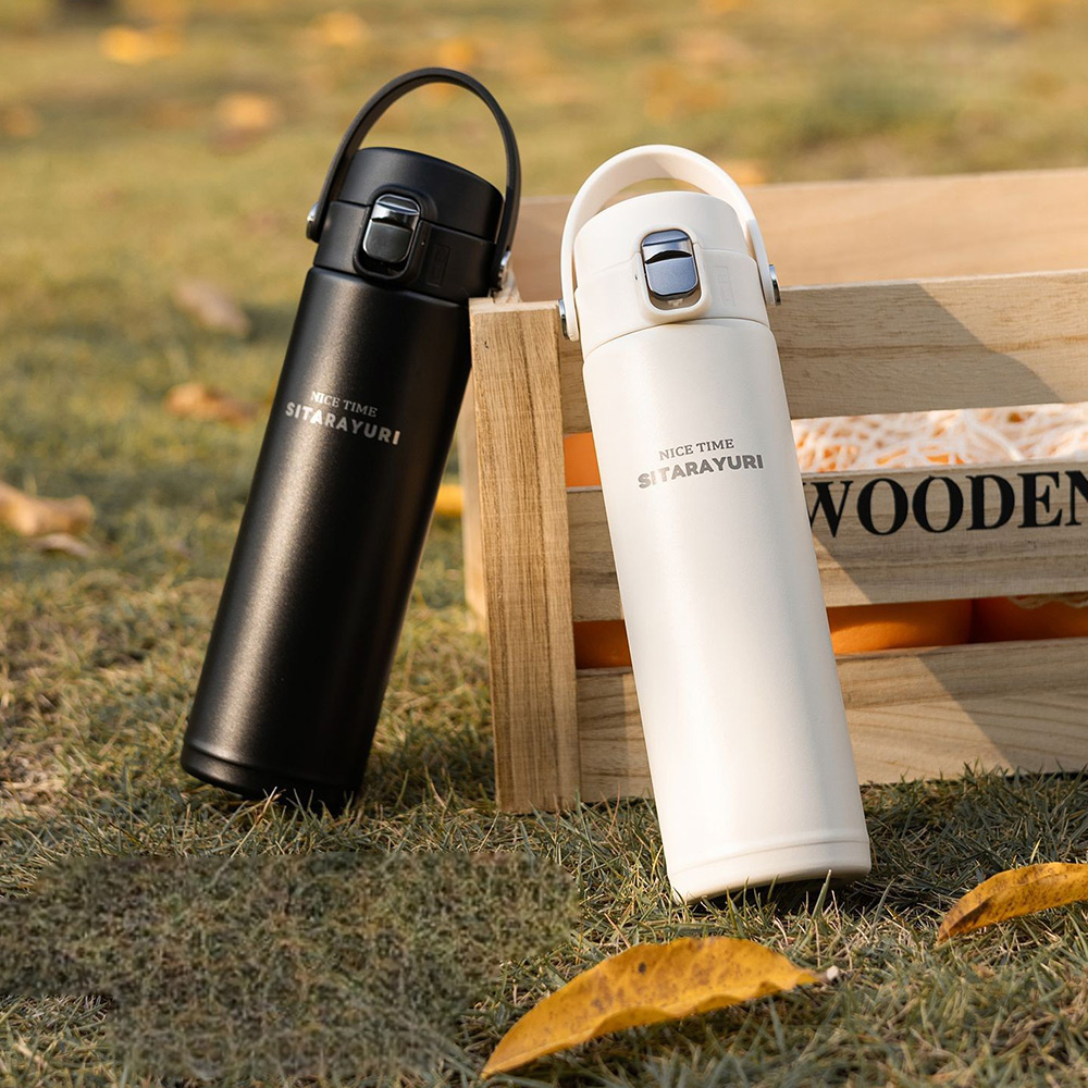【H&R安室家】SITARAYURI 雙飲手提304不鏽鋼保溫瓶500ml(H79), , large