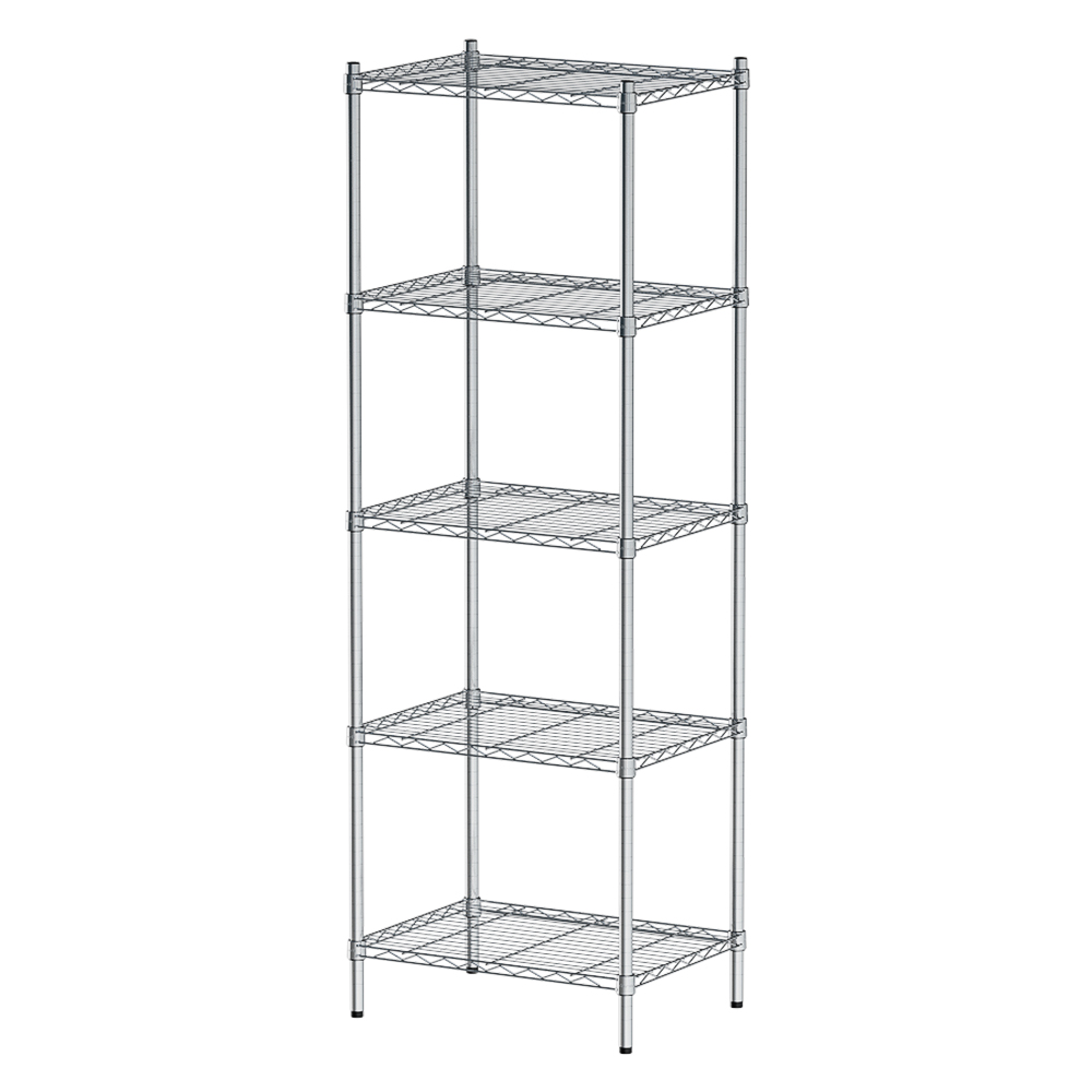 【Y HOUSE】60x45x210cm Lightweight Five-layer Iron Rack Iron Rack Shelf-Electroplating, , large