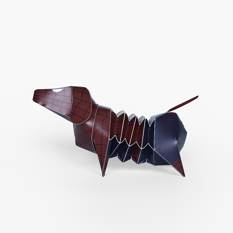 GeckoDesign Dachshund Coin Bank (Spider-Man), , large