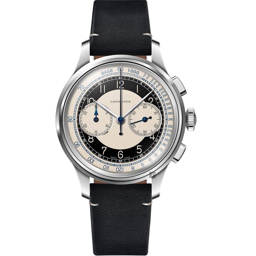LONGINES 浪琴 Heritage 經典復刻計時機械錶 L28304930, , large