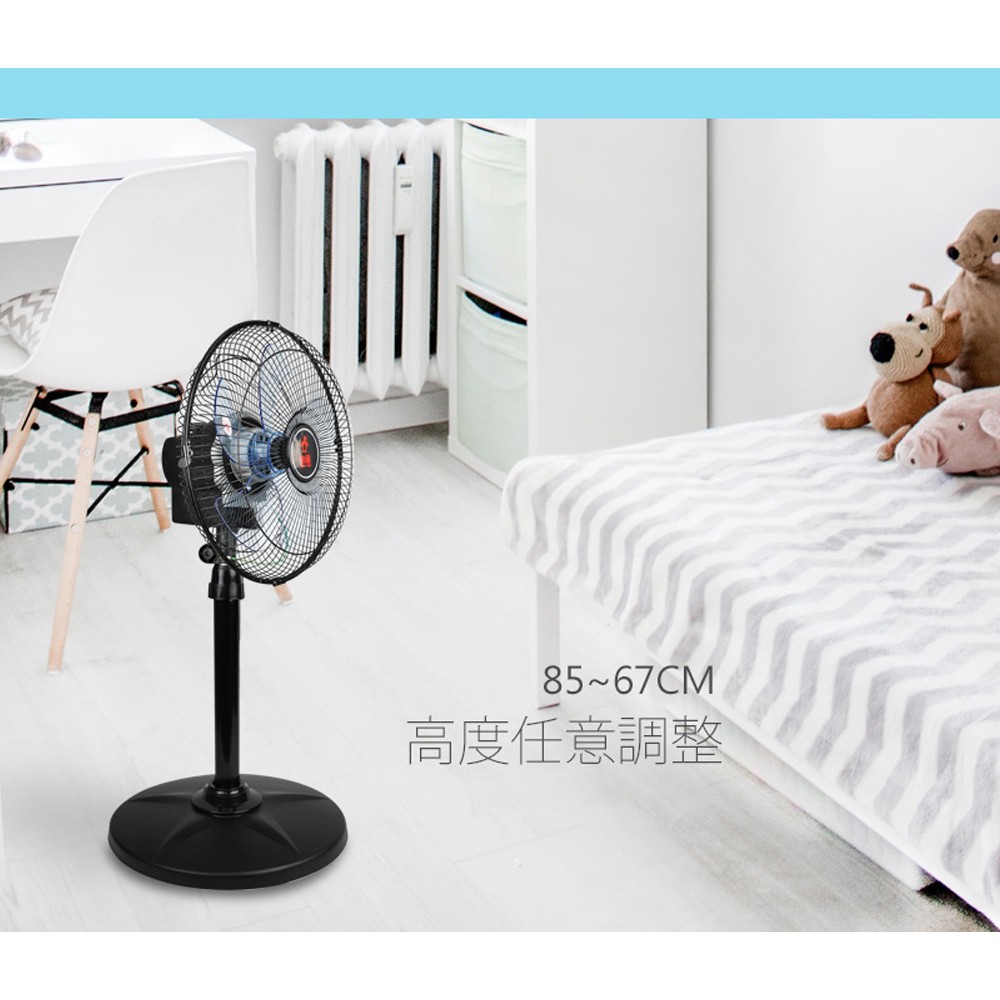 SUPAFINE 勳風 12吋 3段速360度超循環電風扇 HF-B1282, , large