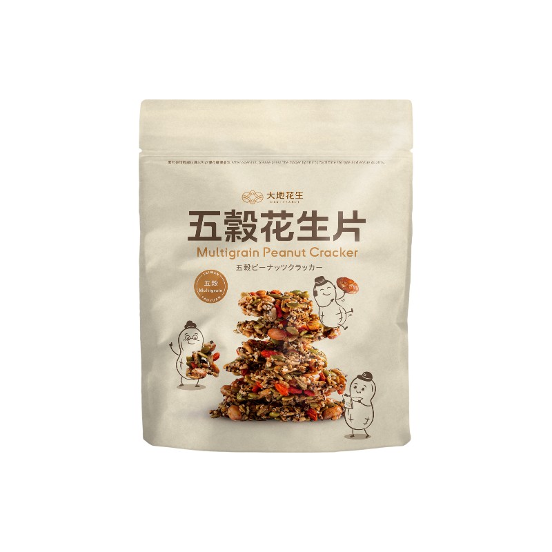 大地花生工坊 五穀花生片200g(常溫), , large