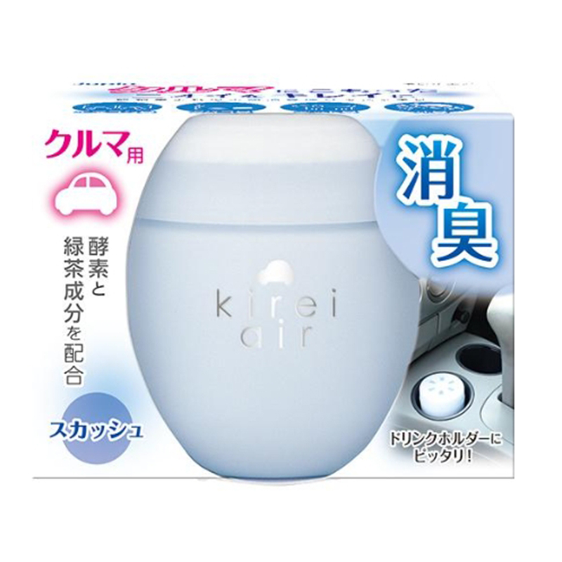 〔本野有限公司〕日本kirei air粉彩系列車用芳香膏95g (清新蘇打)-2入, , large