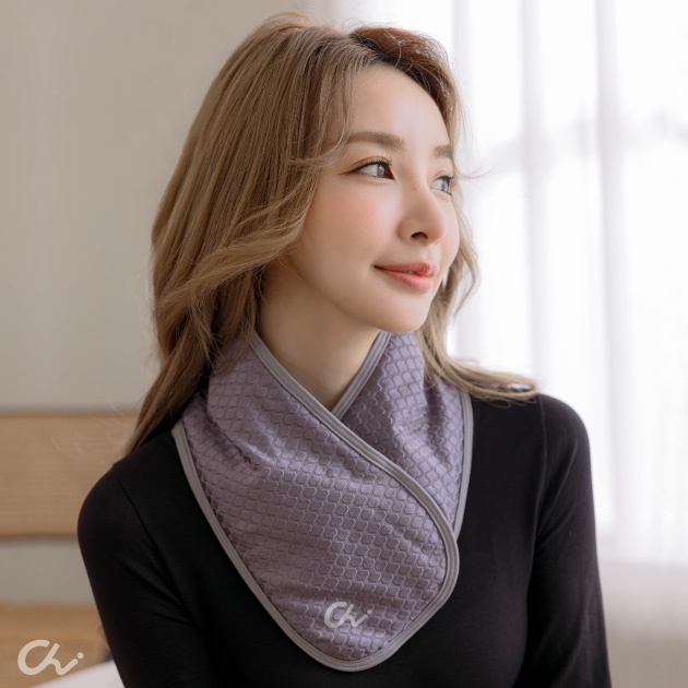 【Cheau Chi 】Graphene Thermal Neck Warmer Scarf - Odor Control, Far-Infrared, Made in Taiwan, , large