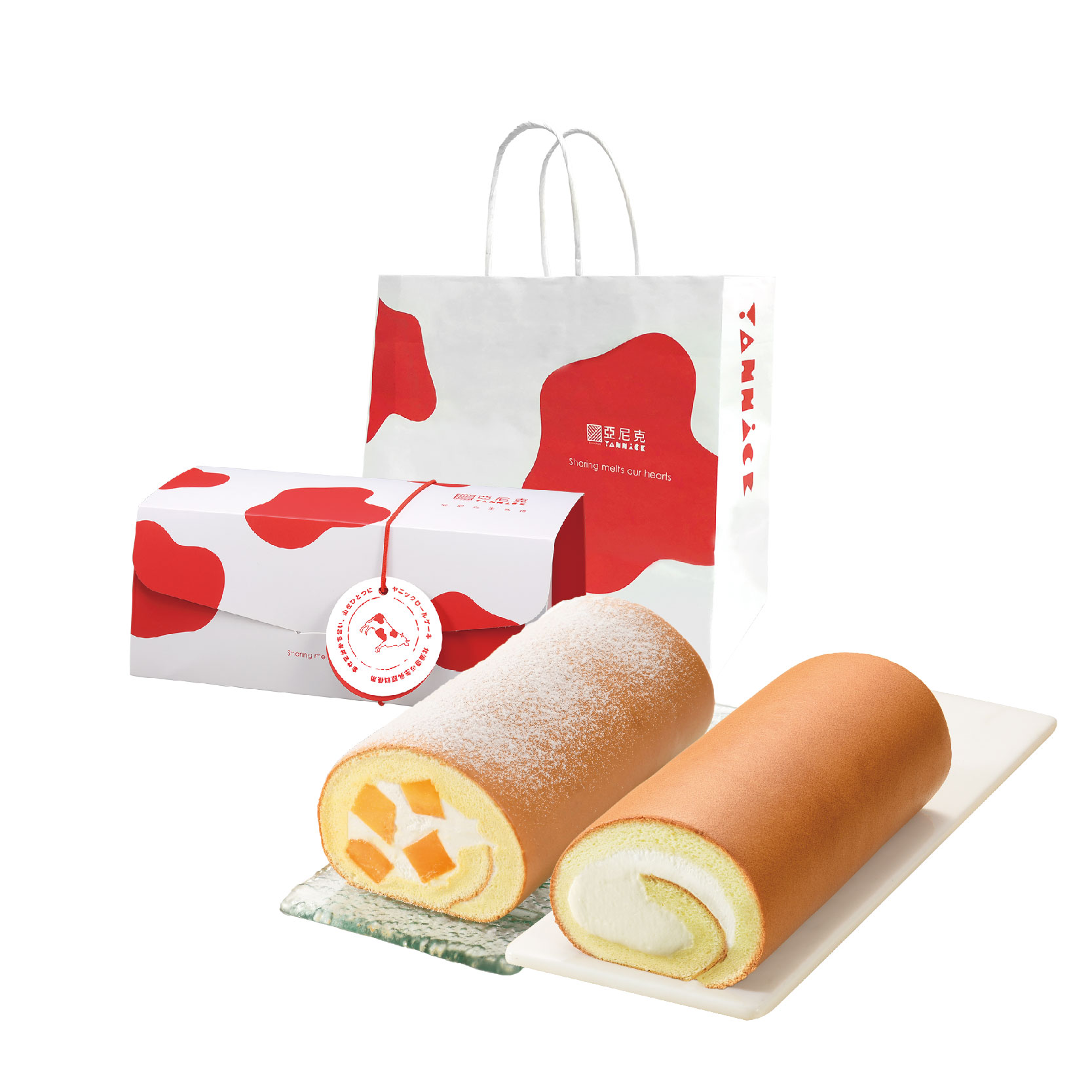 【Yannick 】Roll Cake Collection－Mango & Yannick Cream (18CM / Roll *2)