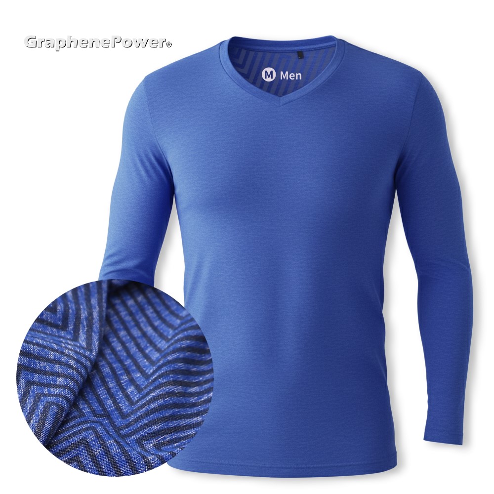 Graphene Thermal Circulation Long Sleeve Top, , large