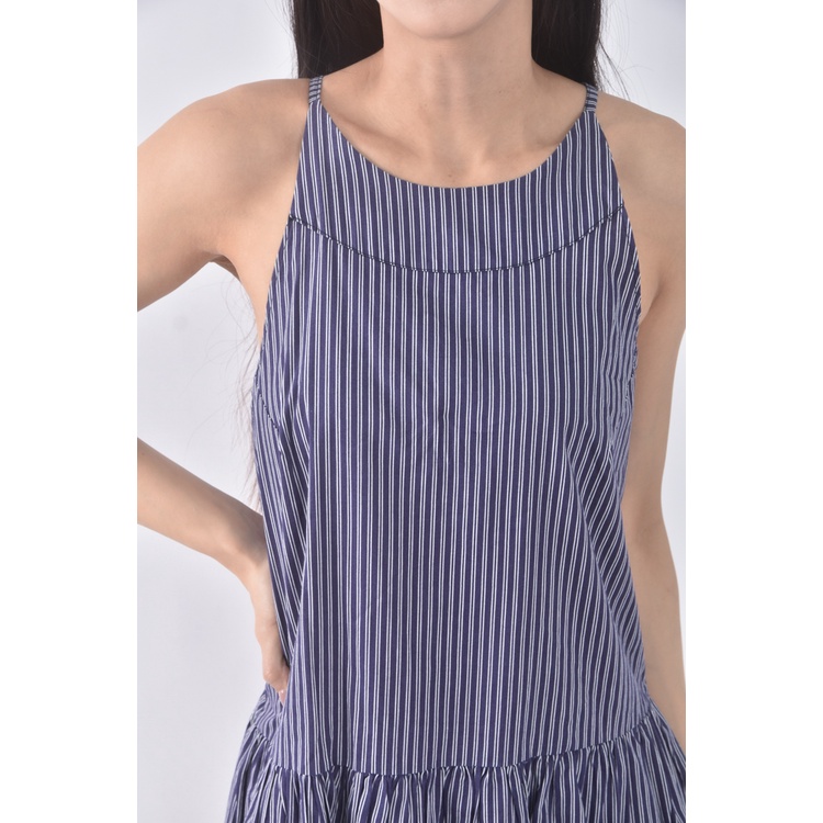 (S) avilas質感無袖藍色洋裝二手衣, , large