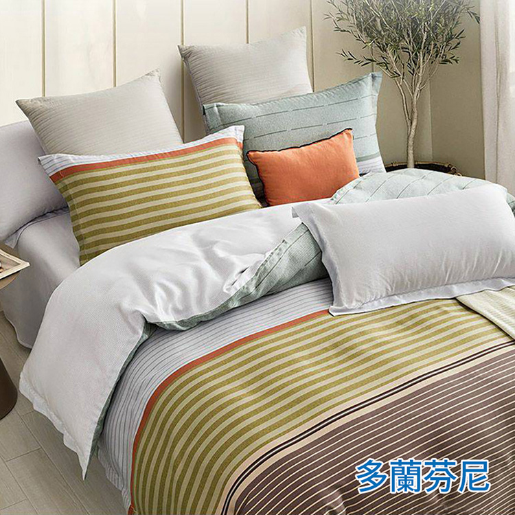 【多利寶寢具】Indian_100%純天絲加大四件式鋪棉床包兩用被組-多款任選, , large