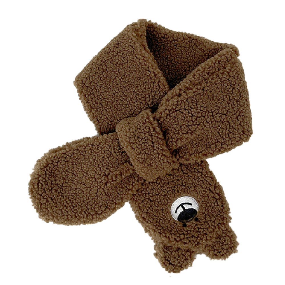 兒童可愛加絨圍巾手套組, , large