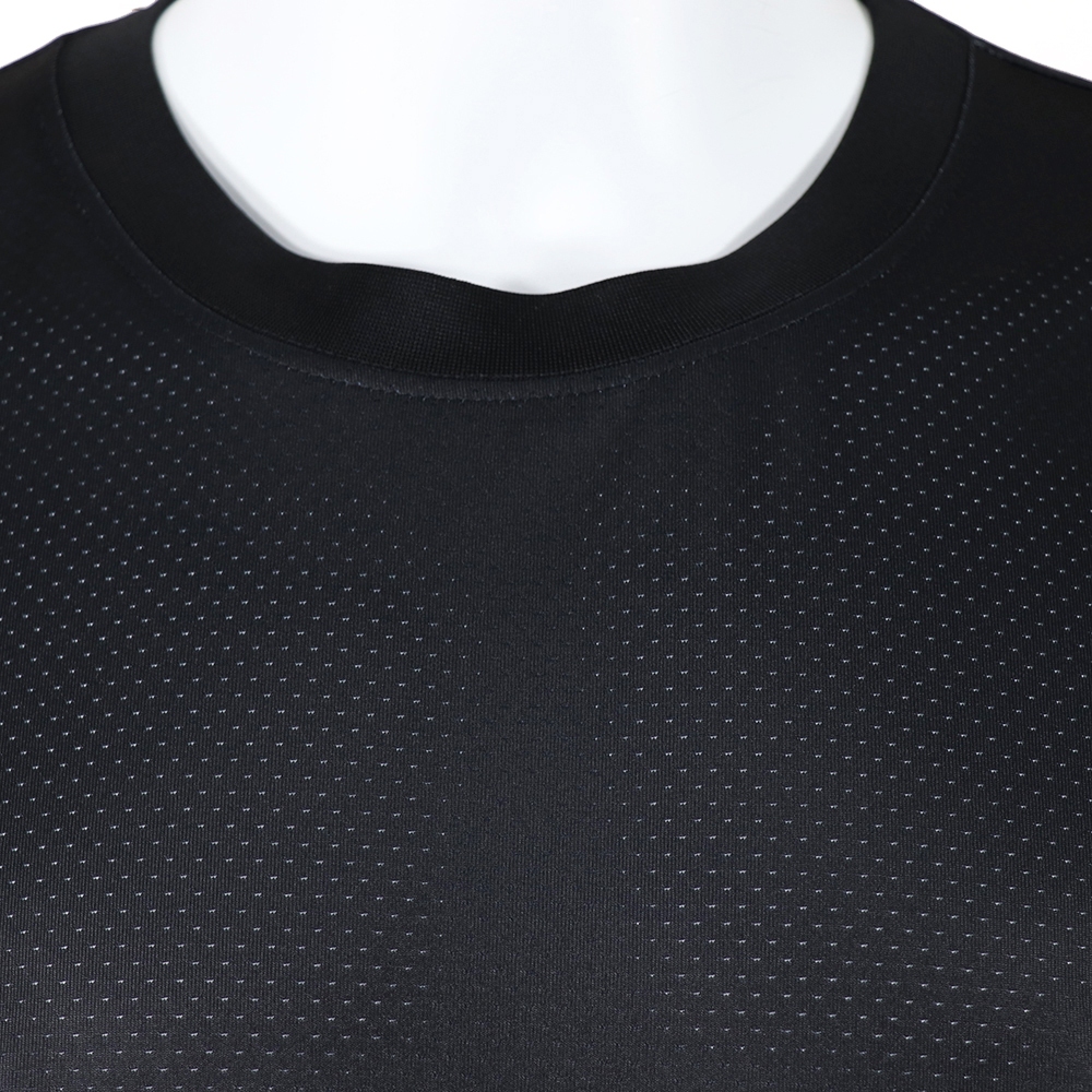 KINGO-大尺碼-排汗 圓領T-黑-413608, , large