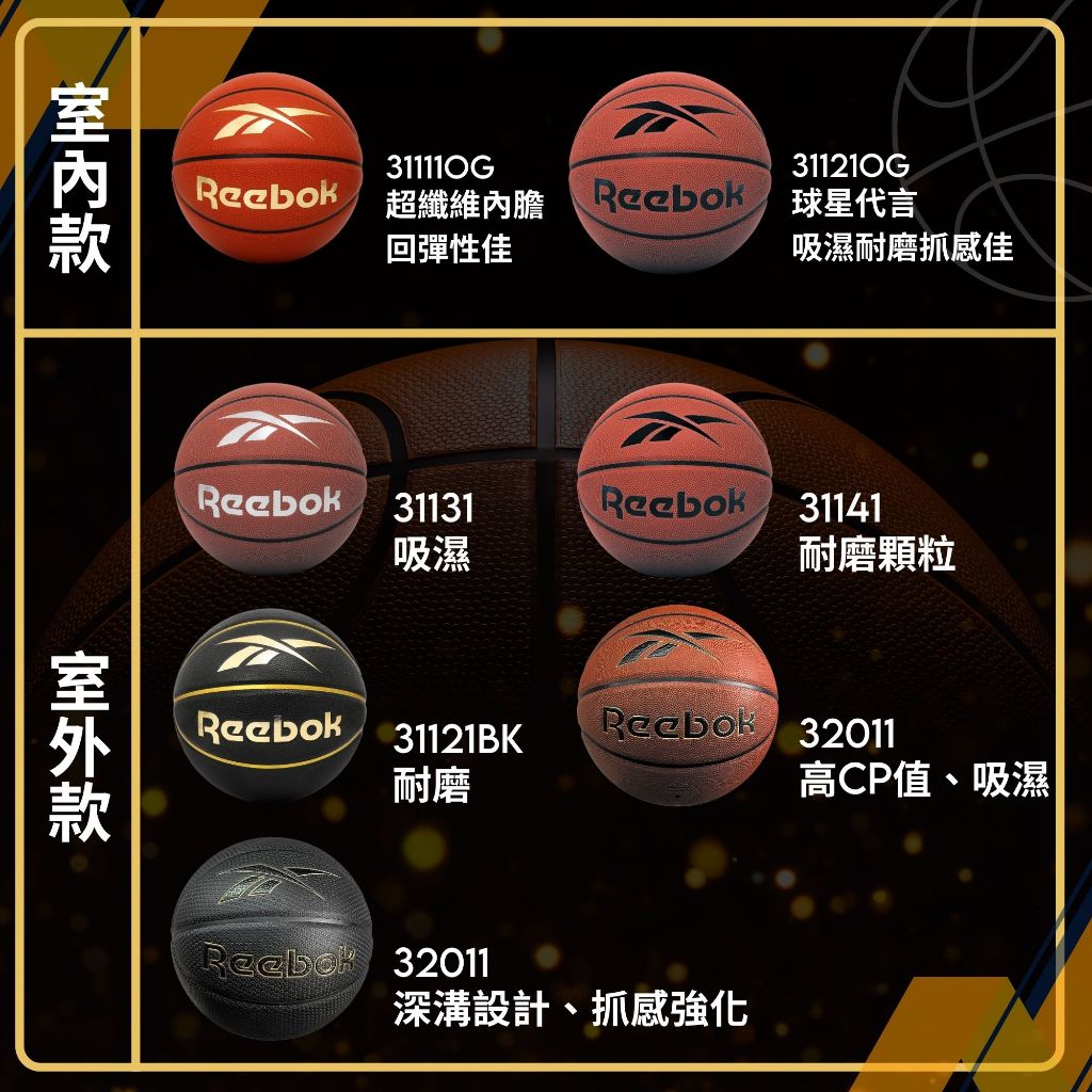 [秉宸] REEBOK 7號籃球 高階耐磨吸濕PU 球星代言款 7號球 籃球 RBBK-31121 24SS, , large