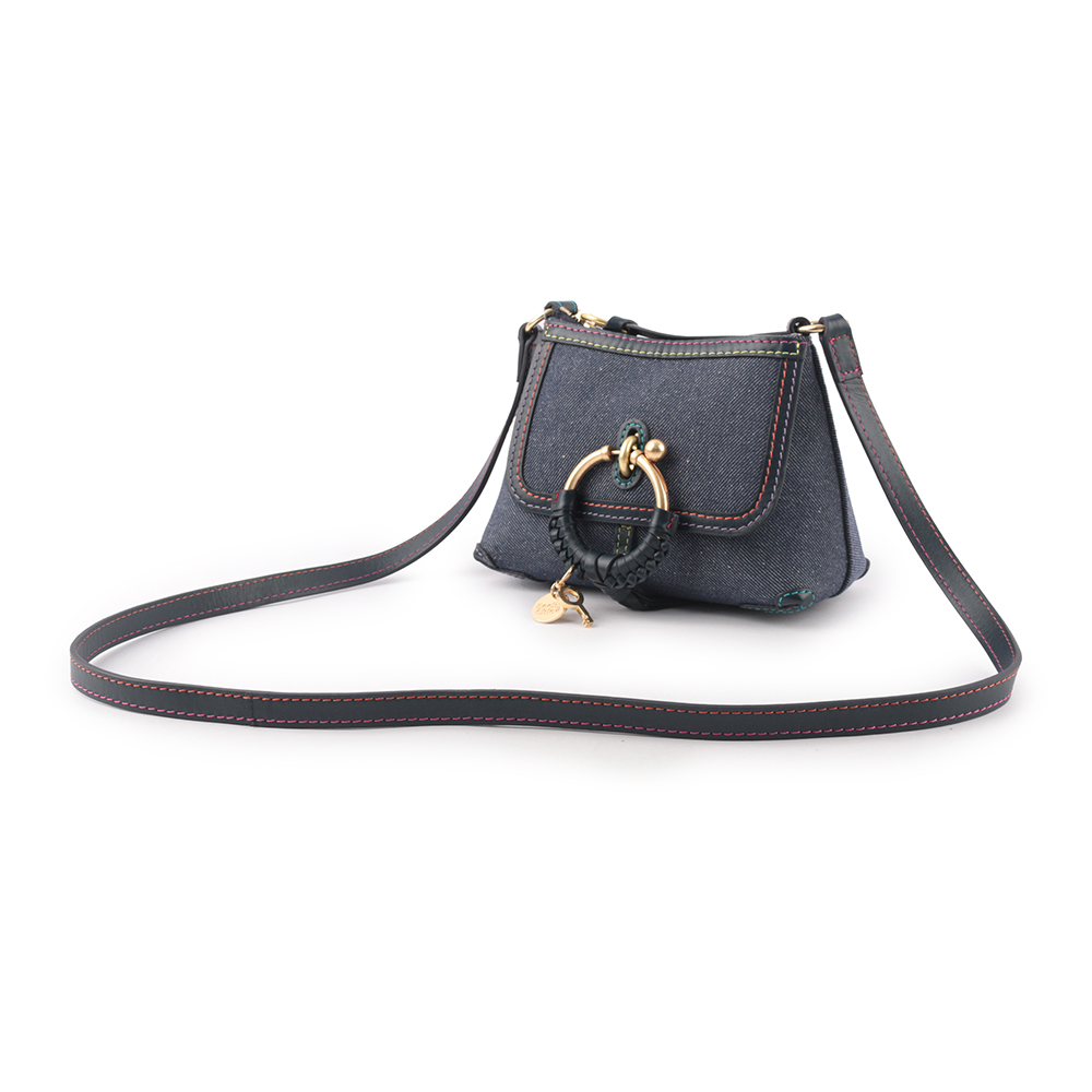 SEE BY CHLOE JOAN MINI 牛仔布肩背/斜背包/單寧藍, , large
