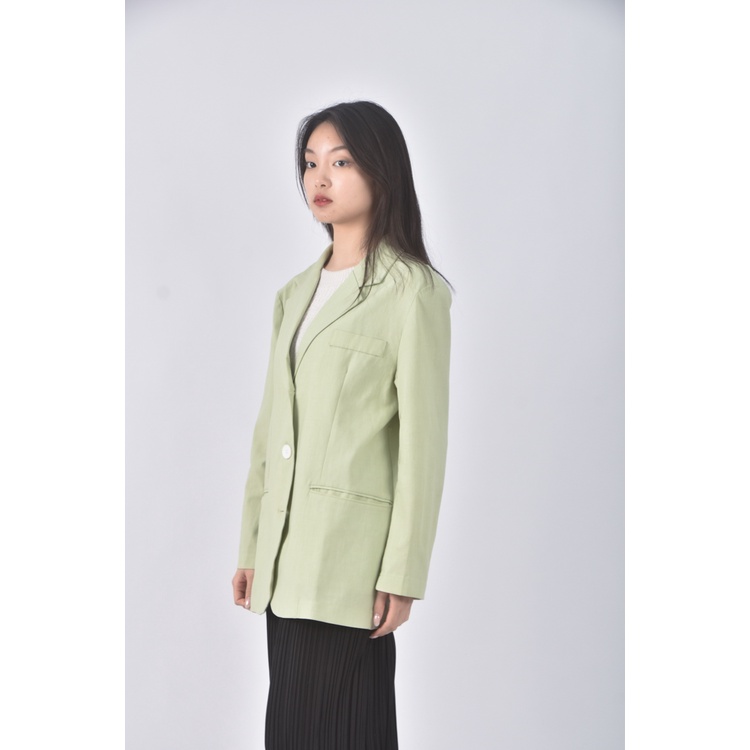 (L) ninty nine質感綠色外套二手衣, , large