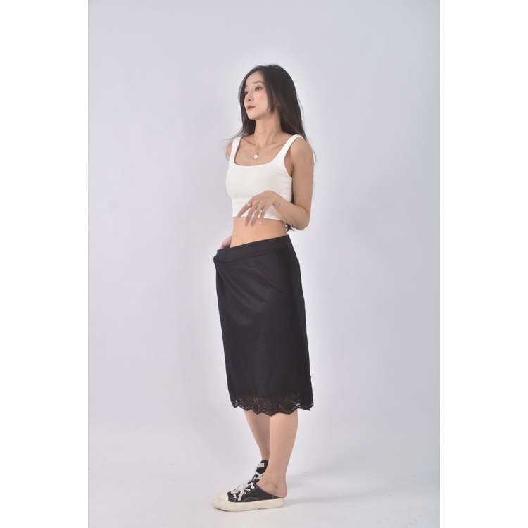 (3XL) fashion show棉質黑色長裙二手衣, , large