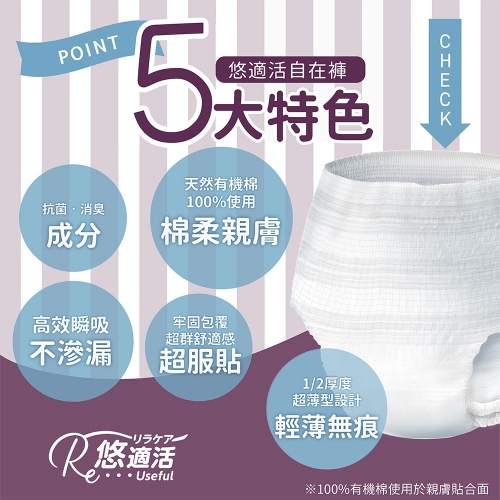 Useful Disposable Incontinence Pants  (absorption 600cc)Size XL, , large