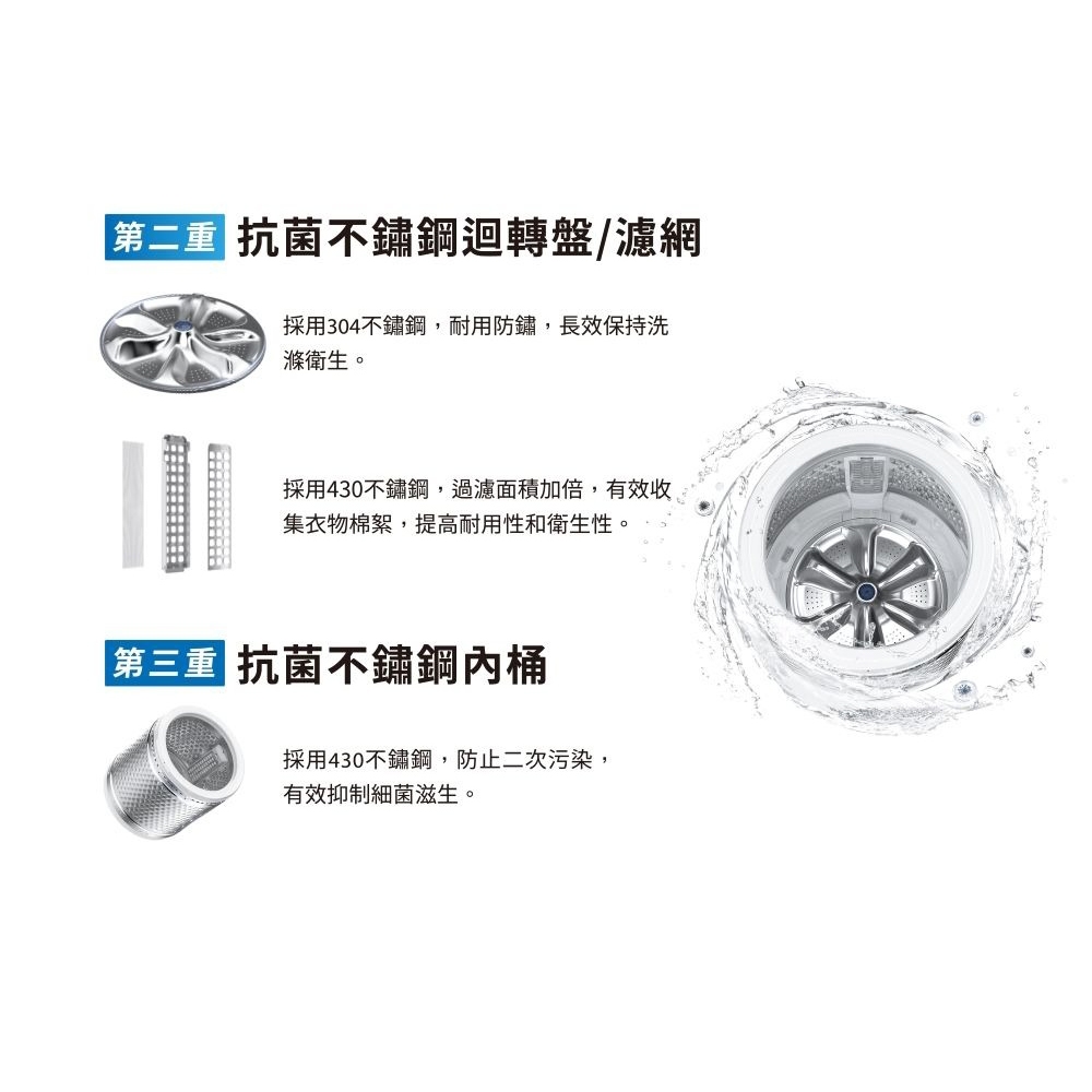TOSHIBA 19kg Antibacterial Nano Bubble Top Load Inverter Washer AW-T08DU2000QTA(MG), , large