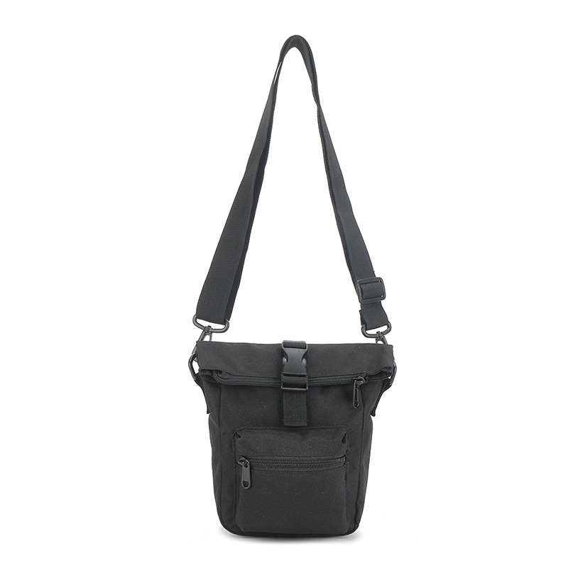 【MQ】立體蓋袋側背包-黑色